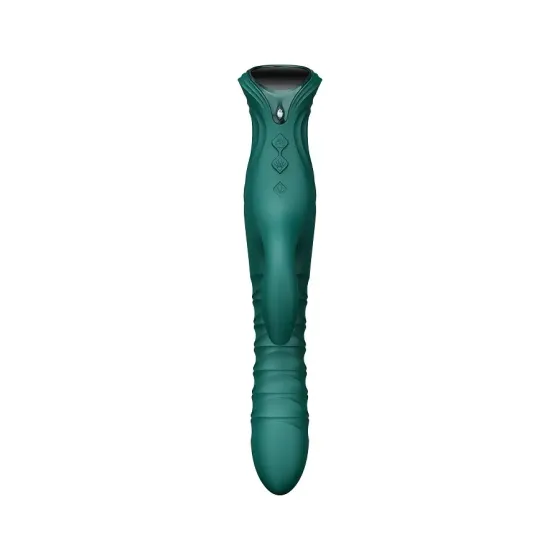 Пульсатор-кролик з вібрацією Zalo Mose 2 Turquoise Green Львів