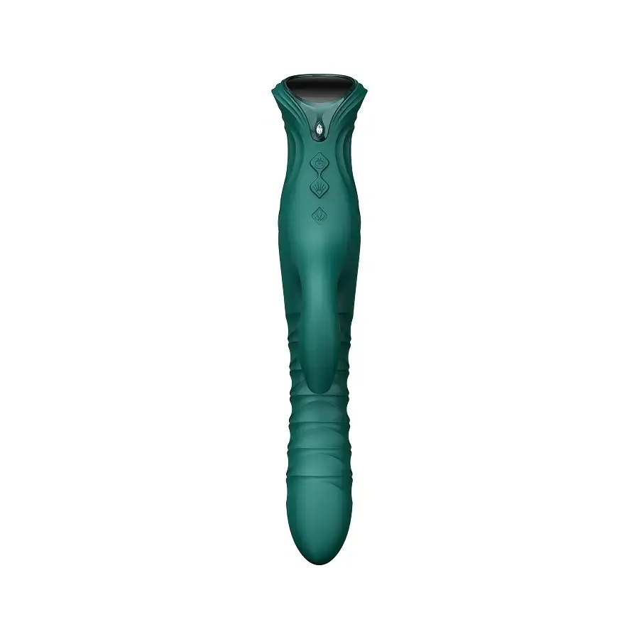 Пульсатор-кролик з вібрацією Zalo Mose 2 Turquoise Green Львів - фото 5