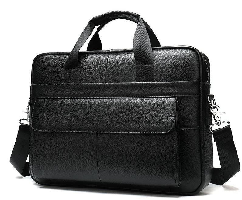 Сумка чоловіча Vintage 14628 шкіряна Чорна Київ - фото 1