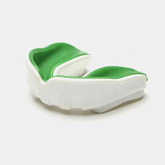 Капа боксерська Leone Powerguard Green анатомічна захисна капа для боксу, MMA та єдиноборств Київ