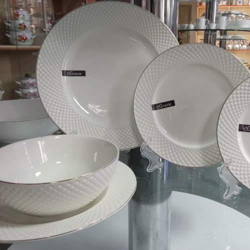 Crystal  Салатник  9" d.23см  порцелян. білий круглий  КРИСТАЛ 6911100000 Житомир - фото 2