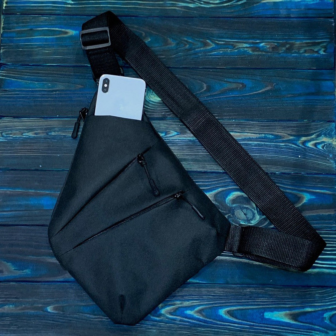 Сумка мешок через плечо мужская Cross Body, Сумки слинг мужские кросс боди, Сумка кобура наплечная QJ-41 Киев - изображение 8