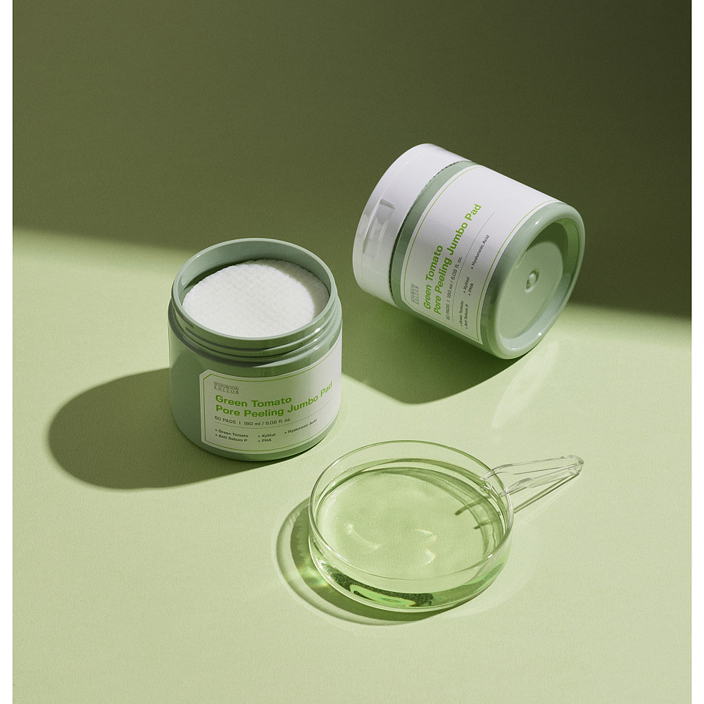 Пилинг-педы для лица Green Tomato Pore Peeling Jumbo Pad Sungboon Editor 60 шт/180 мл Киев - изображение 7