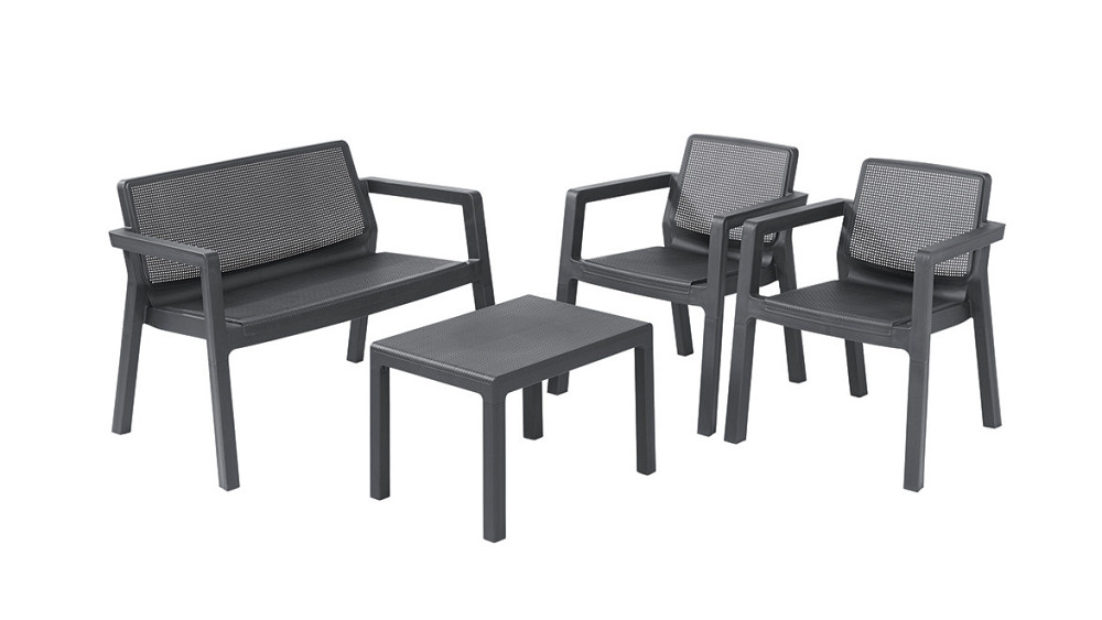 Набор мебели Keter Emily Patio set с подушками, графит Киев - изображение 7