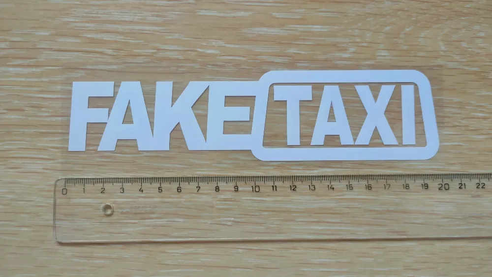 Наклейка на авто FakeTaxi Белая Киев - изображение 5