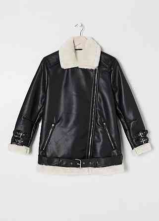 Женская стильная дубленка с искусственным мехом 46 Одесса