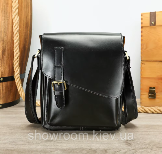 Чоловіча сумка із якісної натуральної шкіри Leahter Collection (6228) Київ