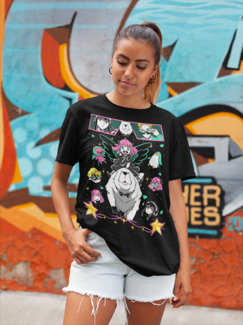 Футболка для мальчика аниме Шпион и семья оверсайз (рост от 165 до 180 ) Черний AnimeJ0176m Днепр - изображение 5