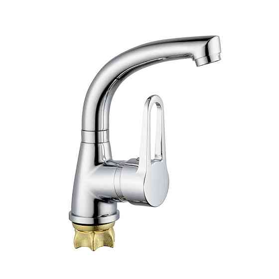 Смеситель для умывальника WEZER VRL111-01, хром Киев