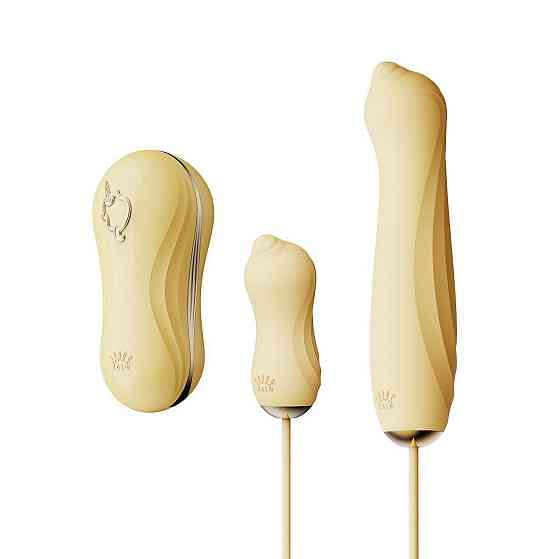 Набор 3в1 Zalo – UNICORN Set Yellow, виброяйцо, пульсатор, вакуумный стимулятор Sex Aura Киев