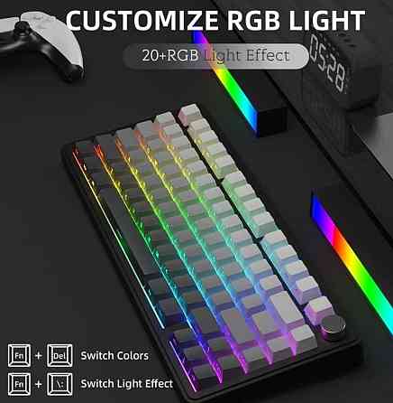 Механічна клавіатура Attack Shark X85 (Чорно-білий градієнт) Харків