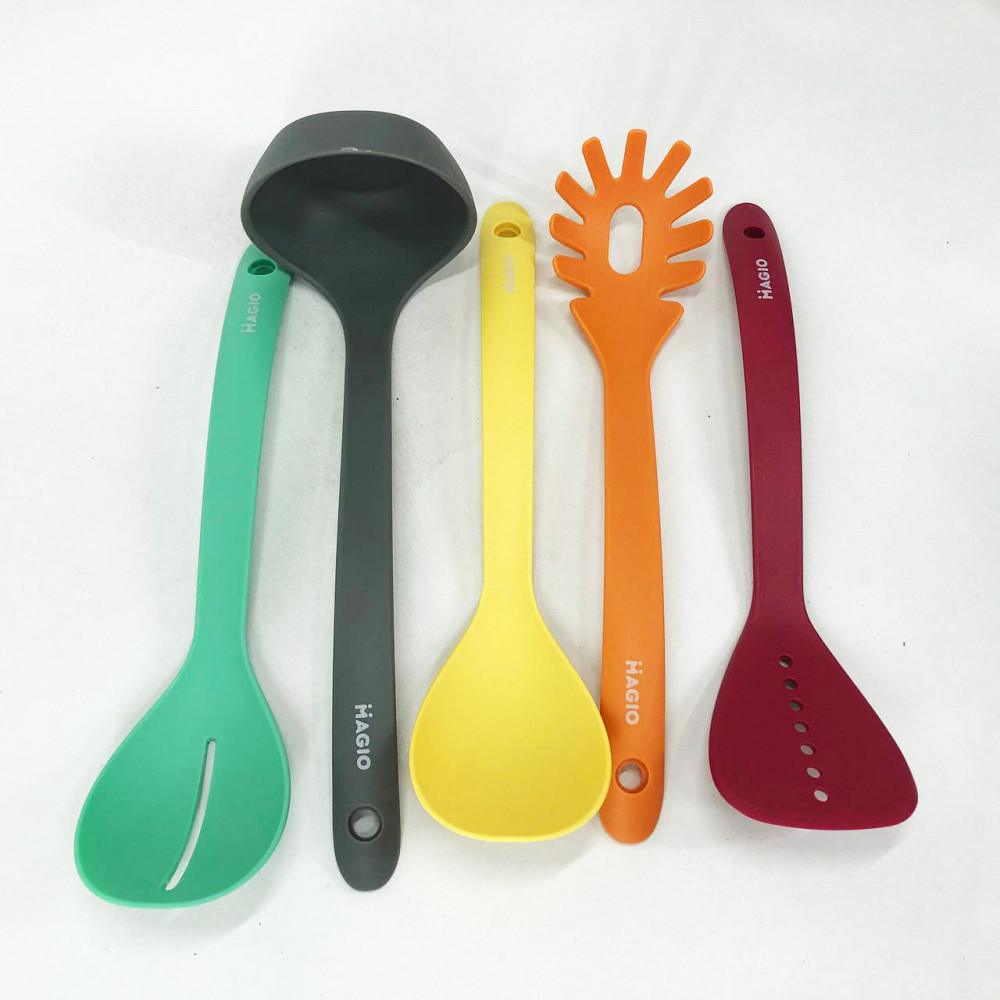 Силіконові кухонні прилади для готування, Набір кухарського, Набір кухонного начиння на підставці CG-15 Львів - фото 8