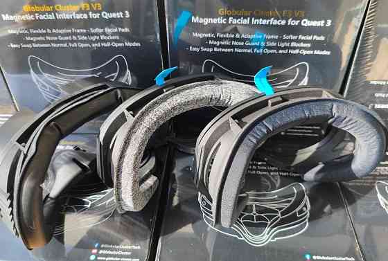 Globular Cluster F3 V3 Magnetic Facial Interface Маска Meta Quest 3 !! Харьков