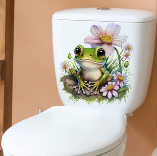 Наклейка в туалет на унітаз Жаба Київ - фото 2