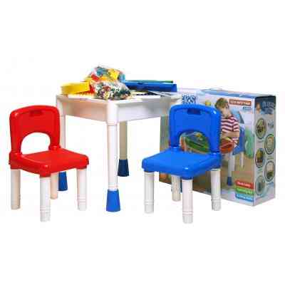 Дитячий стіл Microlab Toys Конструктор Ігровий Центр + 2 стільці (GT-14) Вінниця