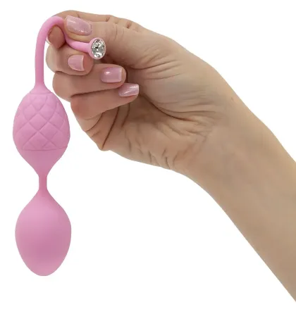 Розкішні вагінальні кульки PILLOW TALK - Frisky Pink з кристалом, діаметр 3,2 см, вага 49-75гр Львів