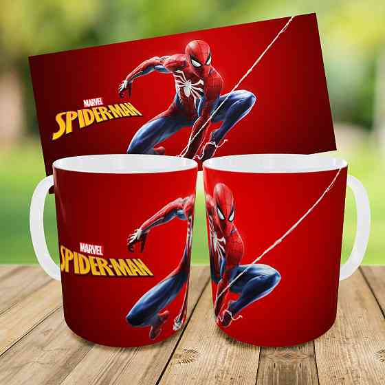 Дитячий набір Spider-Man сумка-бананка + керамічна кружка з принтом (5722) Київ