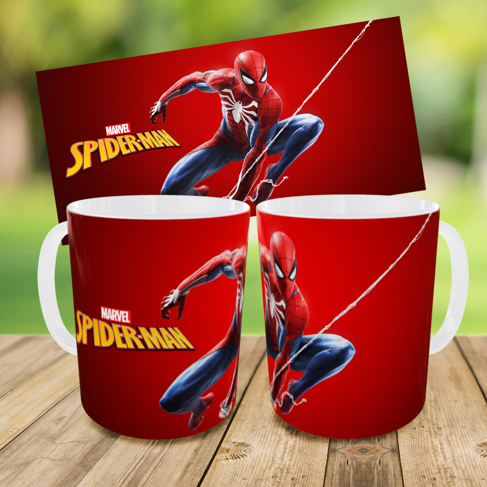 Дитячий набір Spider-Man сумка-бананка + керамічна кружка з принтом (5722) Київ - фото 4
