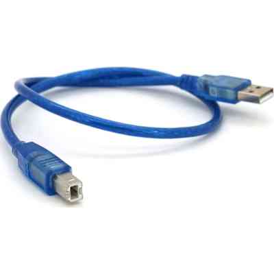 Кабель для принтера USB 2.0 AM/BM 0.5m blue Ritar (YT-AM/BM-0.5TBL) Вінниця