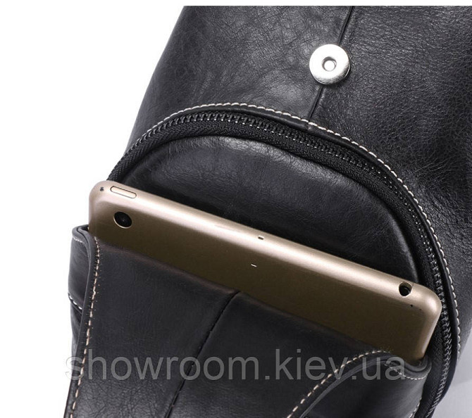 Мужская сумка на грудь (слинг) Leather Collection (376) Киев - изображение 5