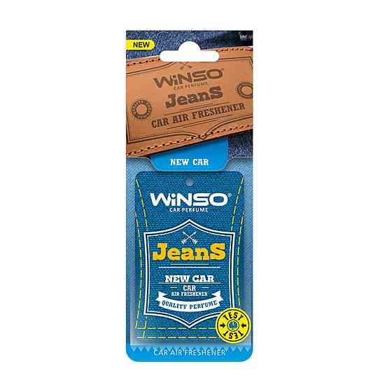 Освежитель воздуха WINSO Jeans, целлюлозный ароматизатор, New Car Київ