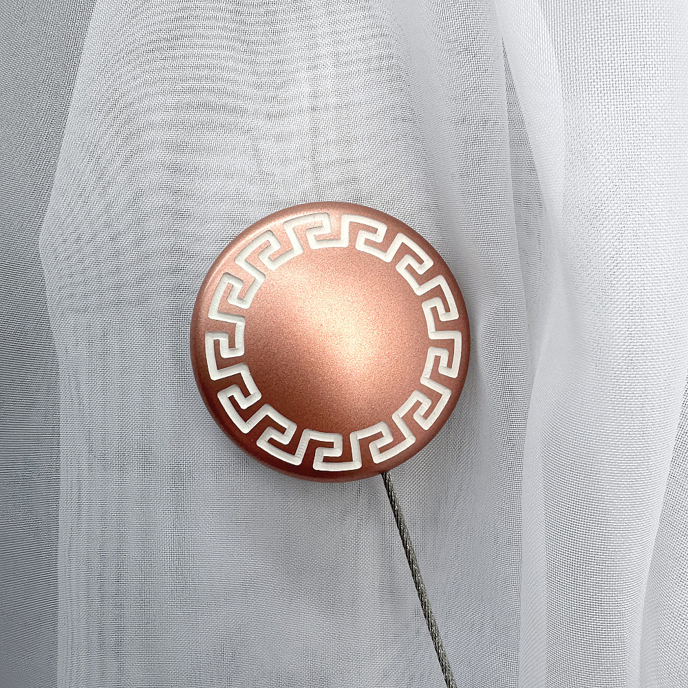 Магниты для штор и гардин Афина 2 шт Розовое золото (81-266) Киев - изображение 2