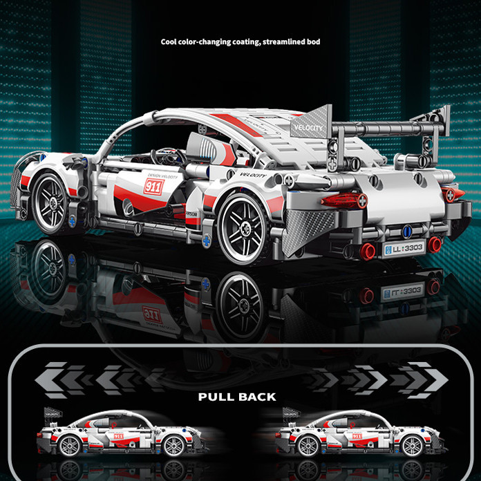 Конструктор Lele Brother PORSCHE 911 RSR 540 деталей совместимый с lego лего Киев - изображение 2