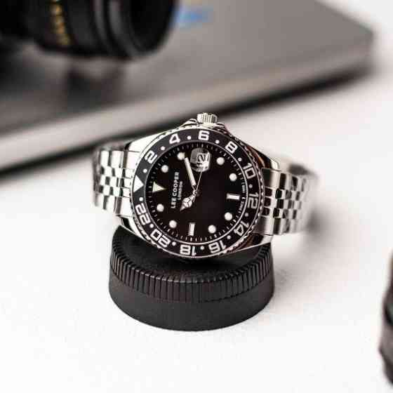 Часы мужские водостойкие Lee Cooper Daytona Vibe Black (2 ремешка) Винница