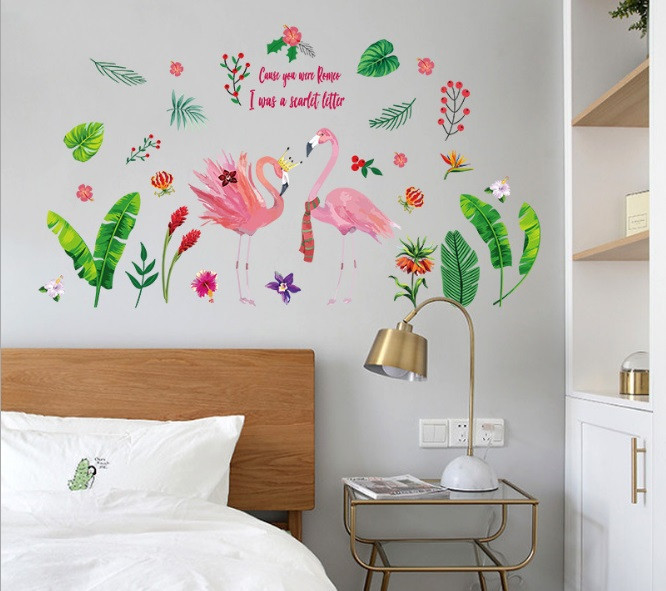 Виниловая наклейка на стену Розовый фламинго Киев - изображение 7