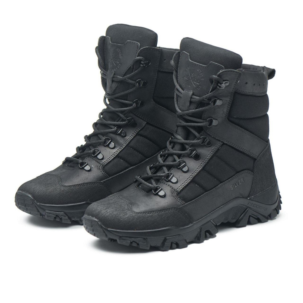 Зимові, справжні чоловічі тактичні черевики, берці, вологостійкі, водонепронекні чорні Харків - фото 3