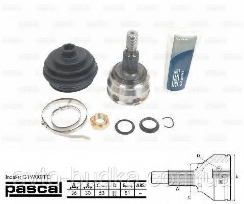 Кулак поворотний (зовнішній) на VW GOLF IV мотор 1,9SDI - POSCAL (Польща) - G1W007PC Новий Розділ - фото 1