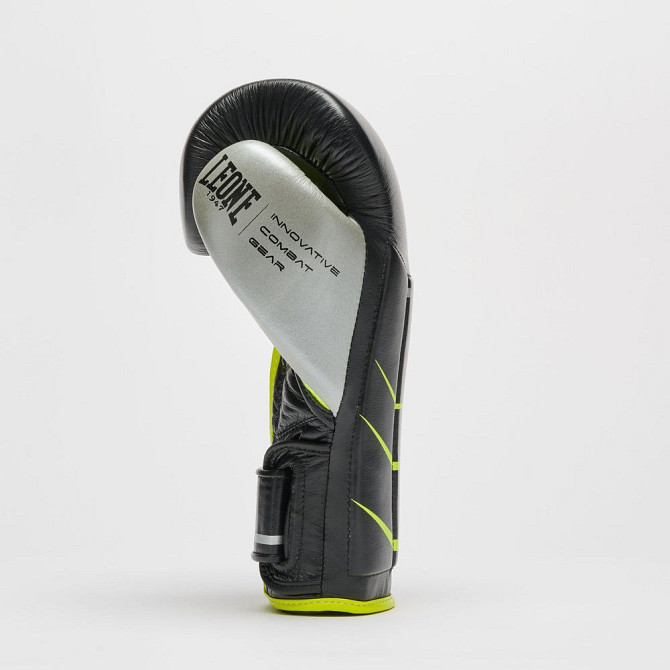 Боксерські рукавиці Leone GN110F REVO FLUO Black 12 унцій (бинти 4 м. в комплекті) Каменское - изображение 7