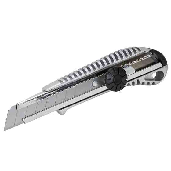 Sigma Нож строительный (металлический корпус) лезвие 18мм винтовой замок SIGMA (8211031) Коломия