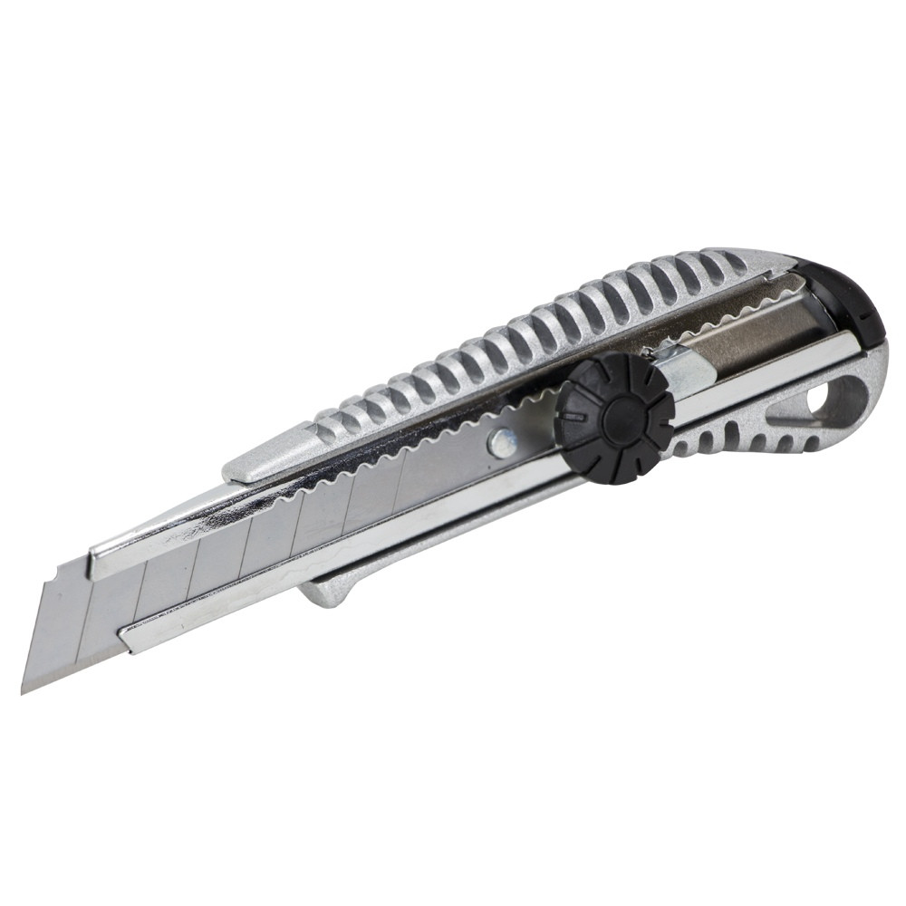 Sigma Нож строительный (металлический корпус) лезвие 18мм винтовой замок SIGMA (8211031) Коломия - фото 4