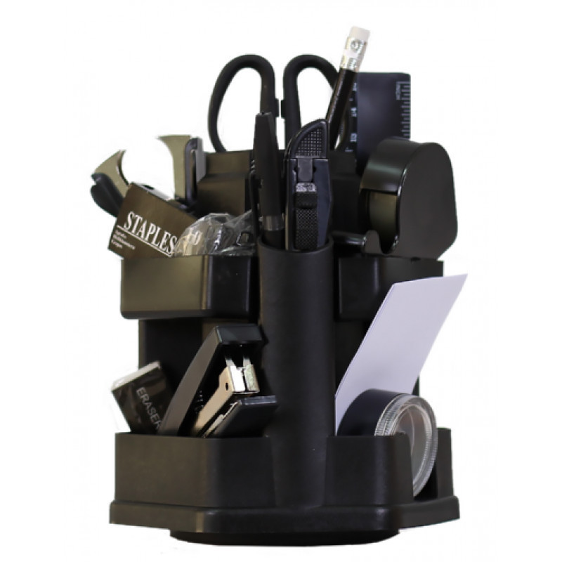 Настільний офісний набір "4Office" 4-416 Вертушка 16 предм чорн, шт Київ - фото 1