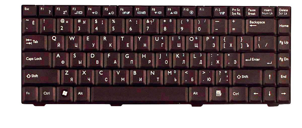Клавиатура для ноутбука Benq Joybook (R43) Black, RU Вінниця - фото 3