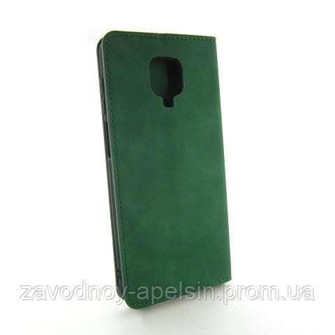 Чехол книжка Xiaomi Redmi Note 9 pro 9S Premium (зеленый) Одеса - фото 2