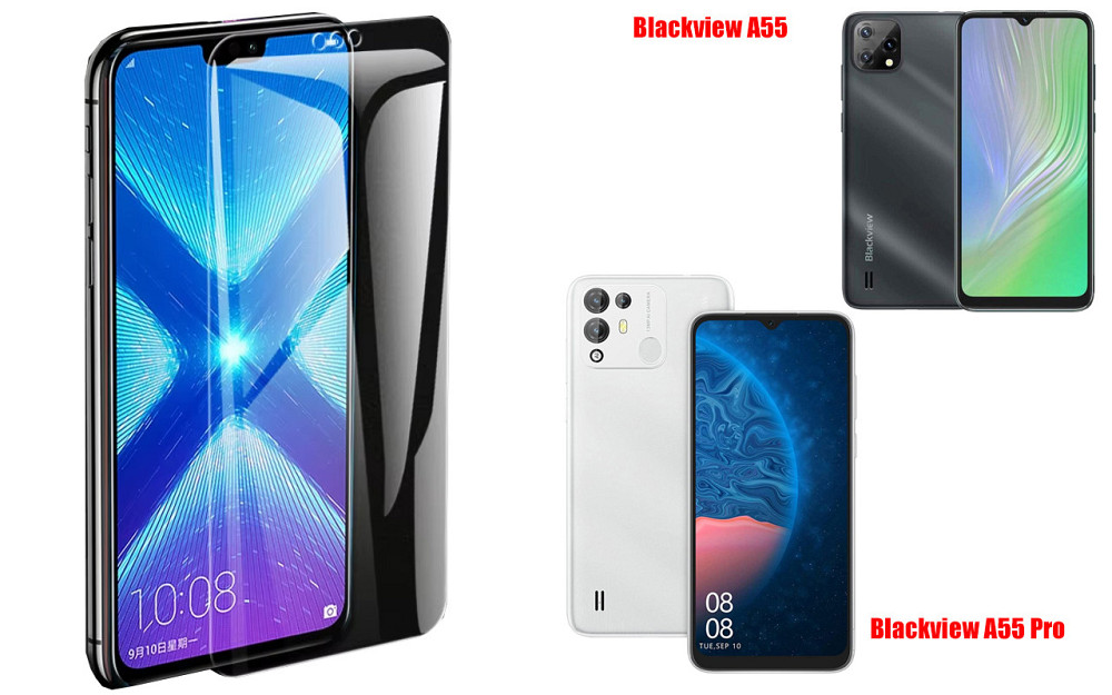 Защитное стекло NeoGlass для Blackview A55, A55 Pro – ультрапрозрачное и устойчивое Киев - изображение 2