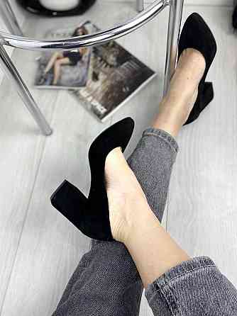 Nivelle Туфлі жіночі NIVELLE чорні натуральна замша каблук 9 см 36-39 (3153) Коломия