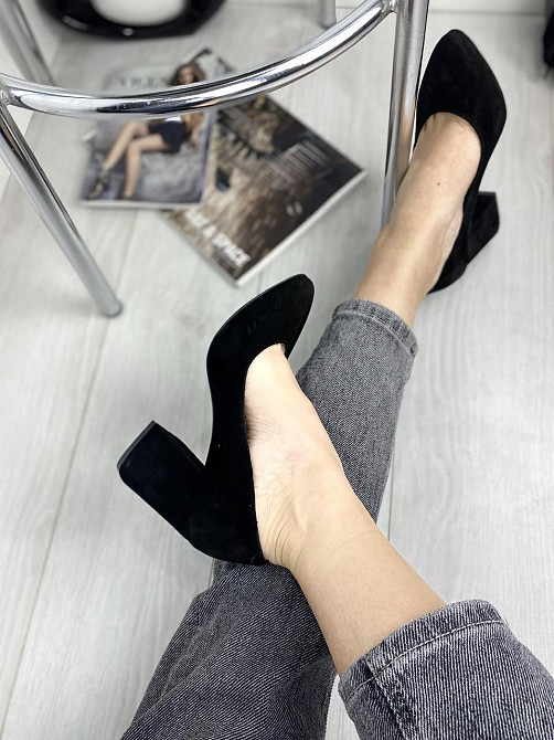 Nivelle Туфлі жіночі NIVELLE чорні натуральна замша каблук 9 см 36-39 (3153) Коломия - фото 2