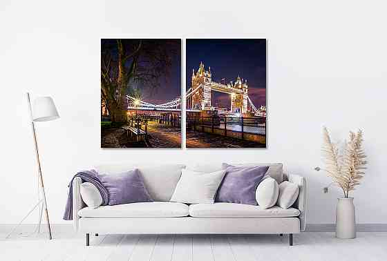Модульная картина в гостиную / спальню   Тауерський міст TLV-2_114 120х170 см Київ