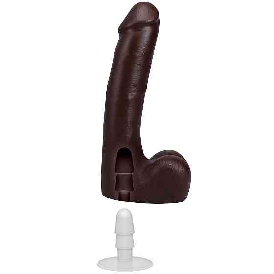 Фалоімітатор Doc Johnson The Realistic Cock ULTRASKYN - 9 Inch with Balls Chocolate Sex Aura Київ