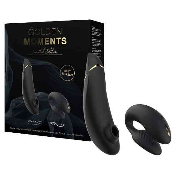 Премиальный подарочный набор Golden Moments: Womanizer Premium и We-Vibe Chorus Black Sex Aura Киев