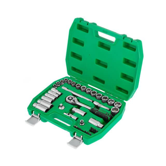 Набір інструментів INTERTOOL 3/8", 39 од. - універсальний набір інструментів Львів - фото 4