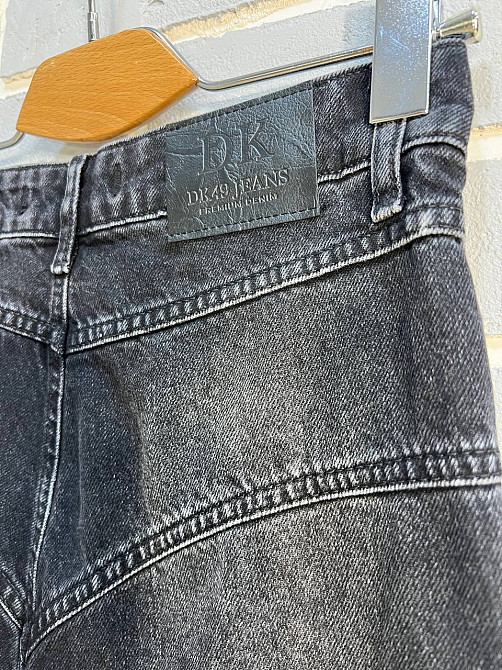 Джинси жіночі Dk-49 3238 МОМ кокетка на гудзиках варені чорні, чорний, 38, 38, 77 см, 102 см Київ - фото 16