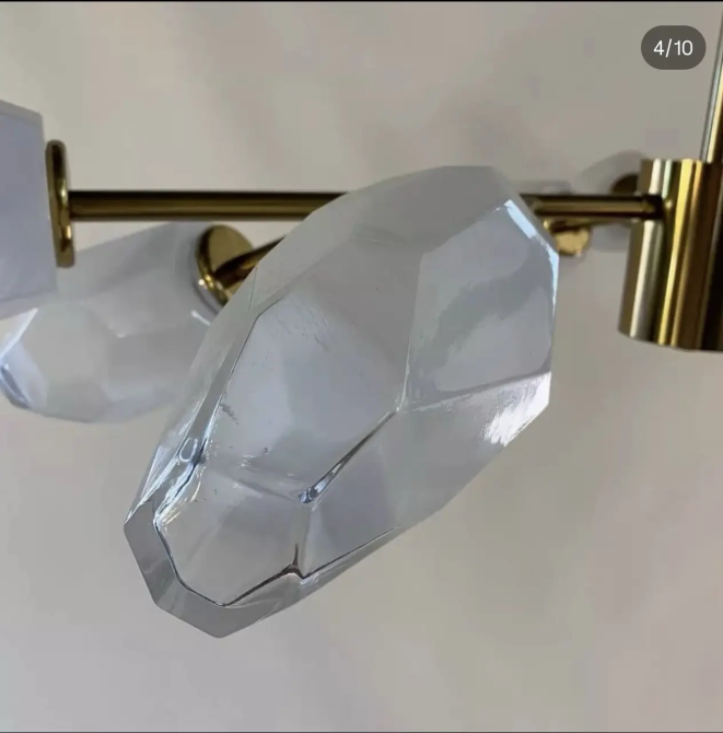 Светодиодная люстра Современная 8616 (Золотистая) на 12 плафонов Винница - изображение 7