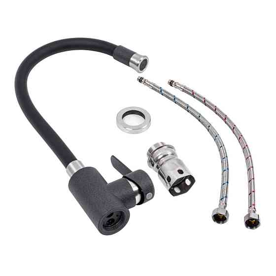 KT 90 змішувач гнучкий фарбований TM Valeso (КАРБОН) Коломыя