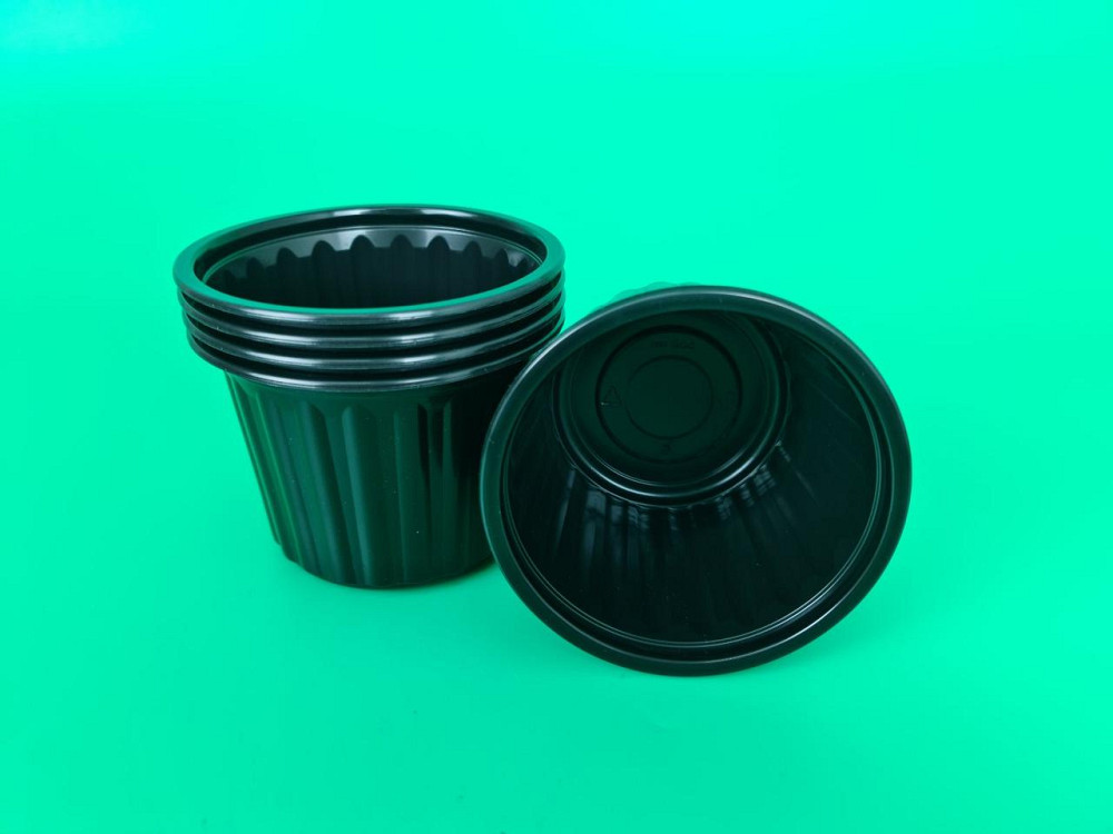 Супник чорний ребристий D-115 (500 г) Андрекс (50 шт.) Харків - фото 1