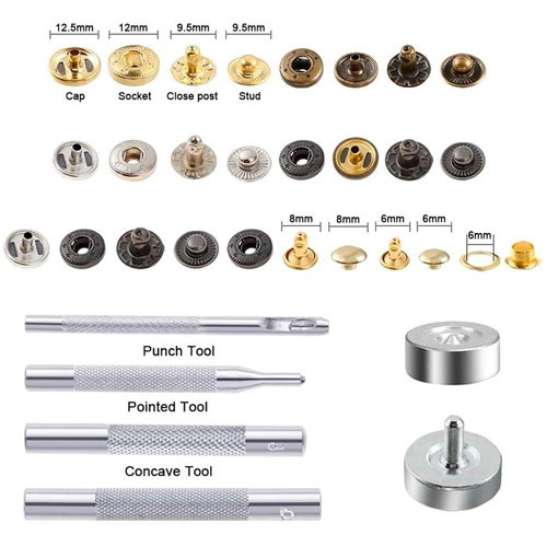 Набір для встановлення фурнітури 305 предмета, кнопки люверси хольнітени Вінниця - фото 4