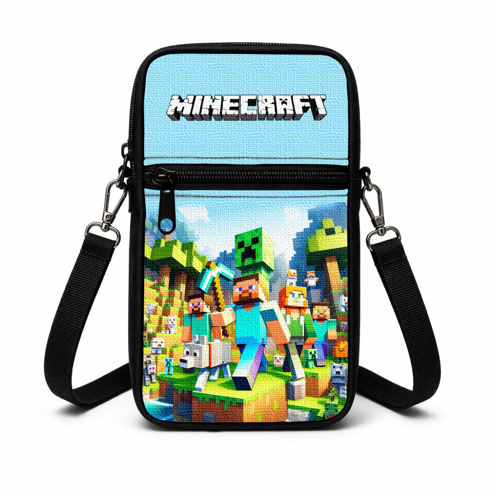 Сумка-чохол для телефону Minecraft,дитяча сумка через плече, водонепроникна міні-сумка (4797) Київ - фото 1